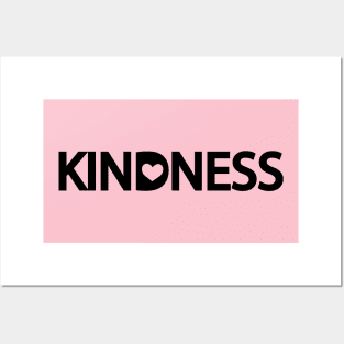 Kindness being kind typography design Posters and Art